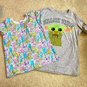 Girls Disney Short Sleeve Tees 10-12